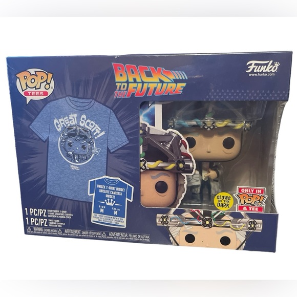 Back to the Future bundle- Board Game & Funko w/pop Tee, Glows in the dark, Med - Picture 7 of 11